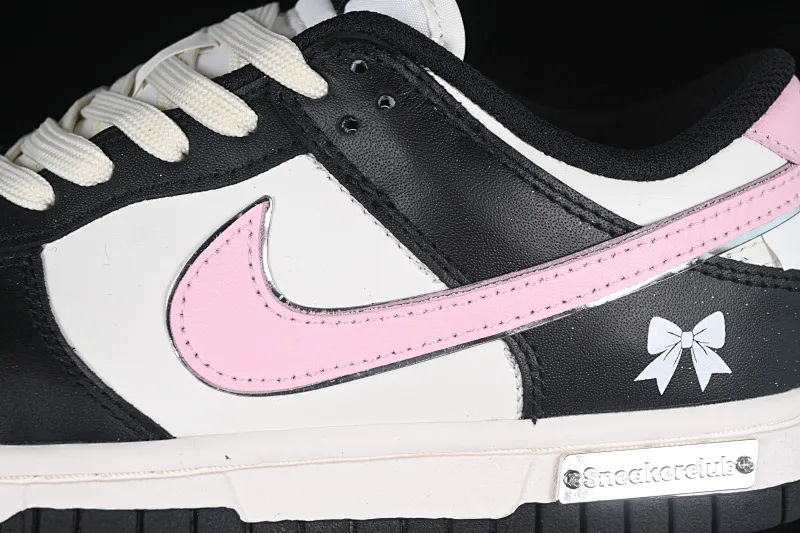 All categories Nk SB Dunk series Nk SB Dunk Low low-top sneakers Nk SB Dunk Low bow tie black and white pink low-top casual sneakers BP1220-009